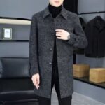Men's Winter Thickened Double-Sided Woolen Coat - Mid-Length & Fashionable