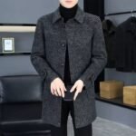 Men's Winter Thickened Double-Sided Woolen Coat - Mid-Length & Fashionable