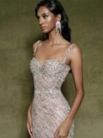 2025 New Style Heavy Craft Mermaid Sequin Slip Maxi Dress