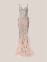 2025 New Style Heavy Craft Mermaid Sequin Slip Maxi Dress